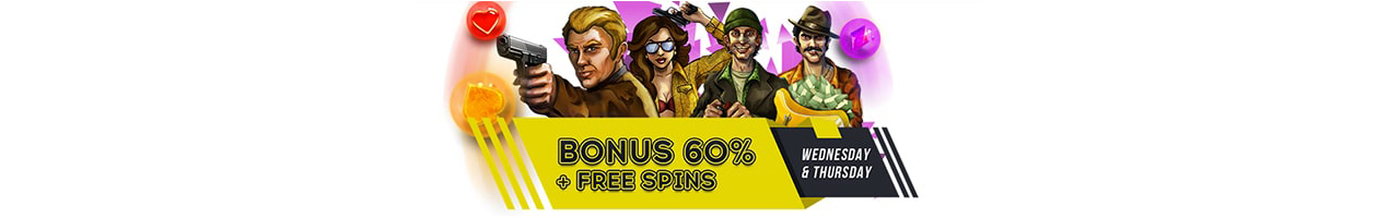 Bonanza Game casino bonus 60%.
