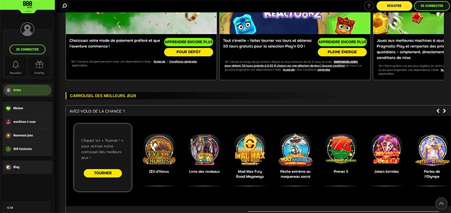888casino Bonus pour les nouveaux joueurs. 
