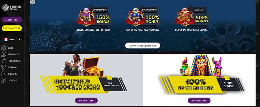 Bonanzagame casino bonuses. 