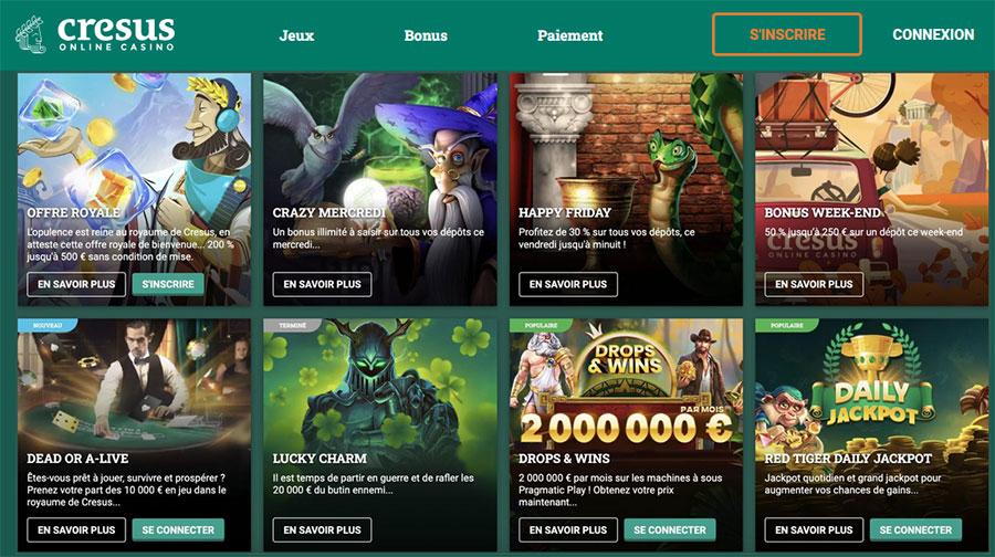 Cresus casino bonus. 