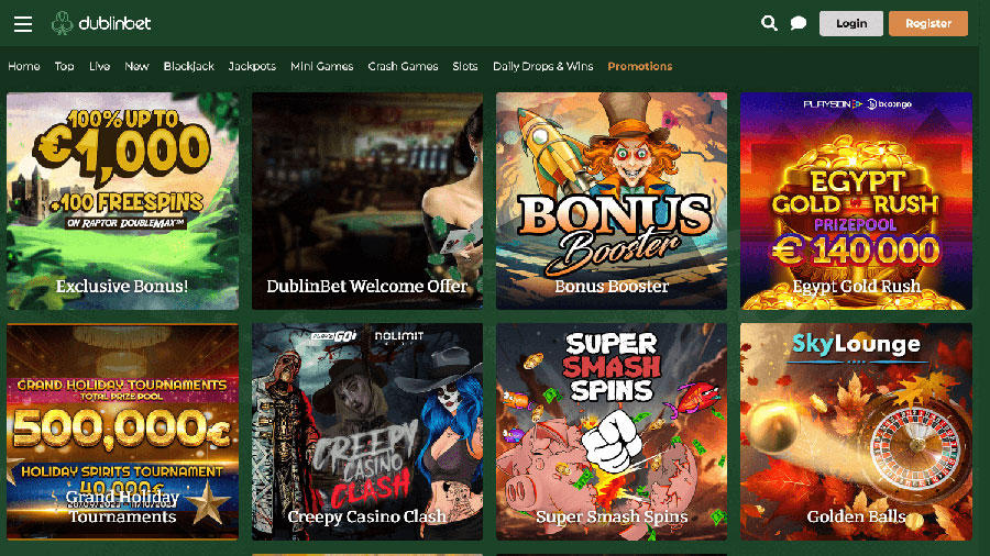 Dublinbet Casino bonuses. 