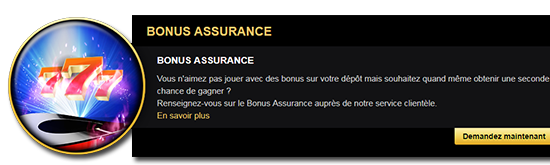 Bonus assurance. 