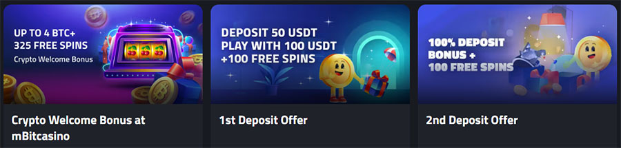 Bonus de bienvenue du casino mBit. 