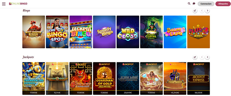 OnlineBingo casino slots. 