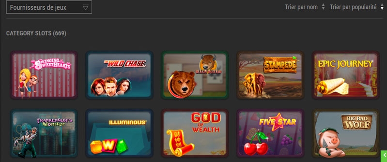 Winoui Casino jeux. 