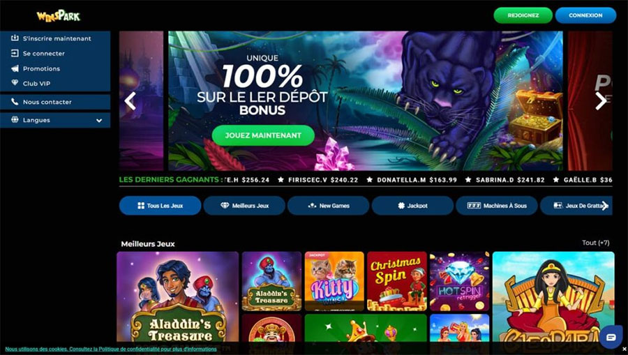 Winspark Casino en Ligne Avis. 